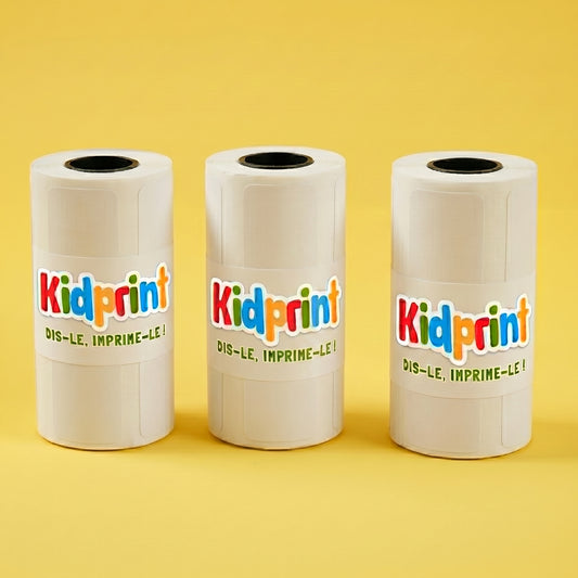 Recharges KidPrint — Pack 3 rouleaux (339 stickers)